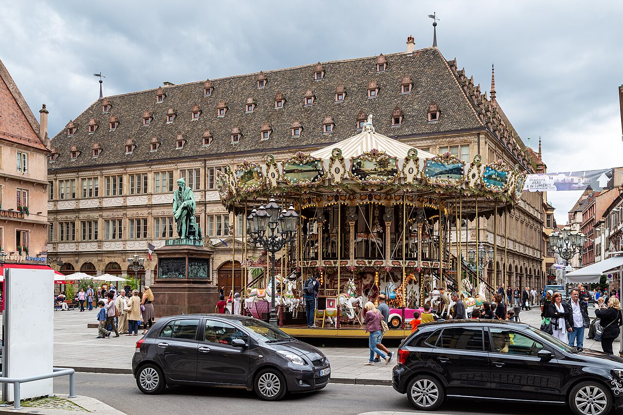 La place Gutenberg, où se trouve Aux Armes de Strasbourg
